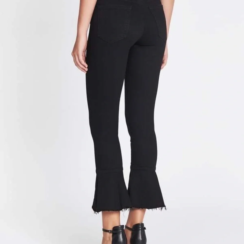 Mother The Cha Cha Fray Black Denim ‘Not Guilty’ Wash